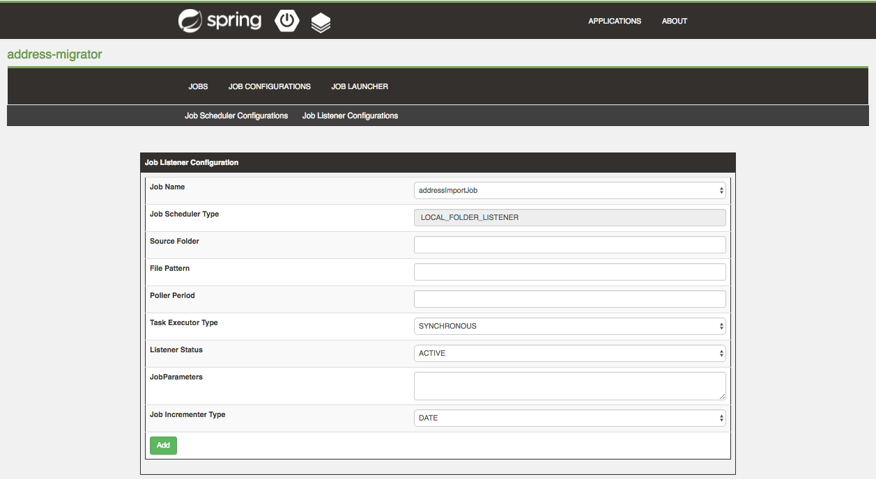 Job Configurations